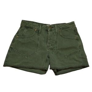 NWT Free People We The Free “Beginners Luck” Low Rise Shorts – Green – Size 24